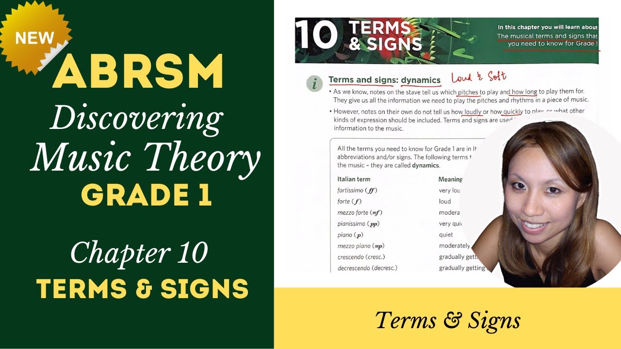 ABRSM Music Theory - 'Discovering Music Theory' Grade 1 Ch.10 'Terms & Signs' Walkthrough Sample