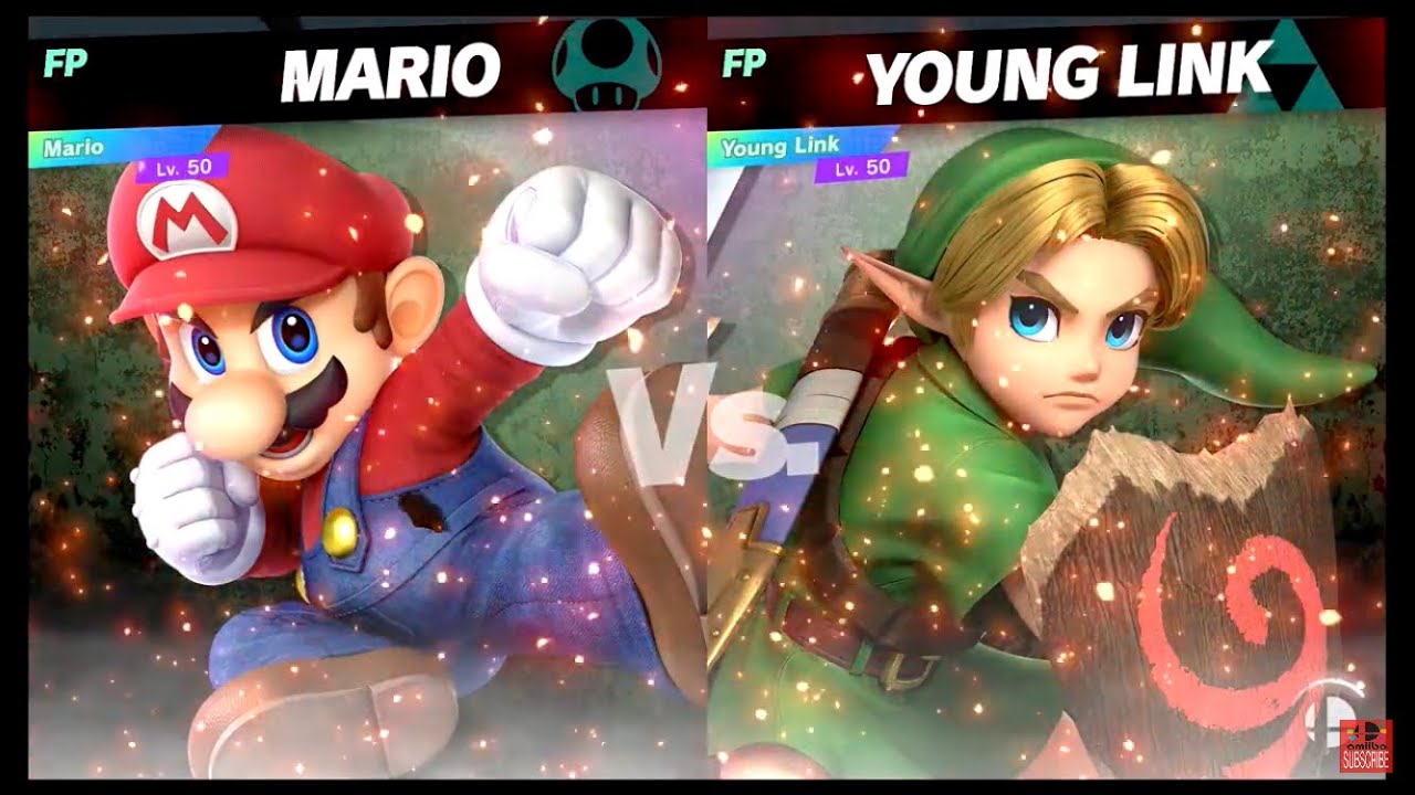 Super Smash Bros Ultimate Amiibo Fights – vs the World #22 Mario vs Young Link