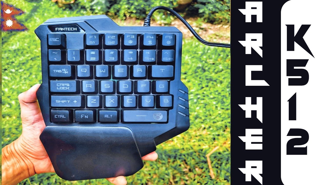 Budget one handed gaming keyboard in Nepal. Fantech Archer K512 one handed gaming keyboard in Nepal