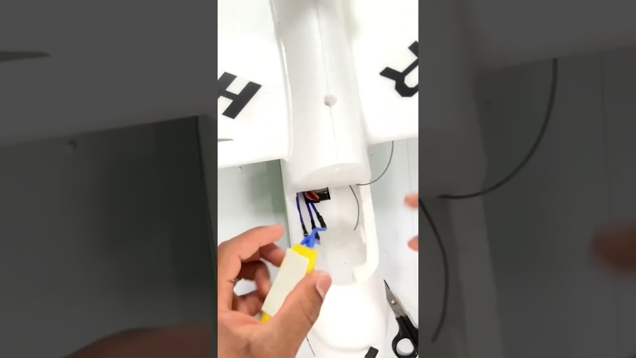 How to Make a EDF Plane : H-King Bixler 1.1 V2 Rc Airplane Build and Maiden #Shorts