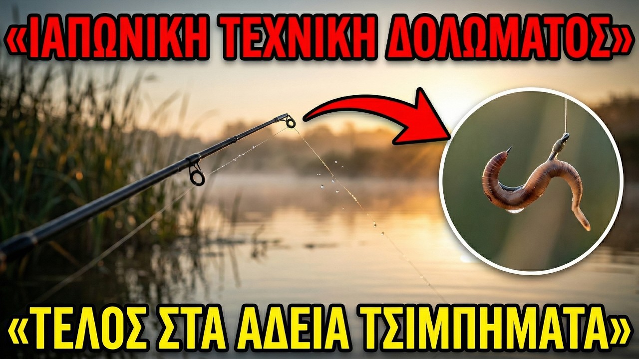 Ιαπωνική τεχνική: πώς να κρύψεις το αγκίστρι και να μην αφήσεις το ψάρι να κλέψει το δόλωμα
