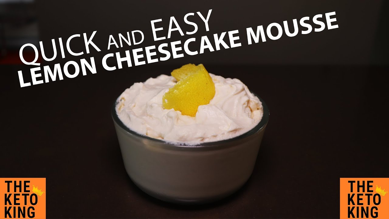 EASY keto mousse/ Low Carb Mousse | Keto Lemon Cheesecake Mousse: a really Quick Keto Dessert Recipe