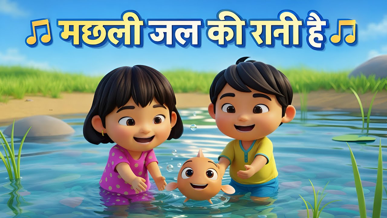 मछली जल की रानी है 🐟 | Hindi Rhymes for Kids | Baby Songs 2–4 Years