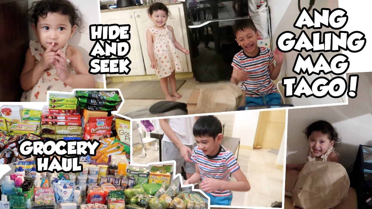 GROCERY SHOPPING IN PREP OF COMMUNITY QUARANTINE + HIDE AND SEEK SA BAHAY