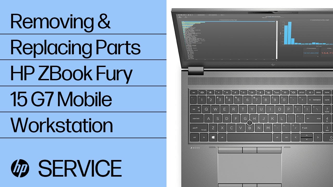 Removing & replacing parts for HP ZBook Fury 15 G7 | HP Computer Service