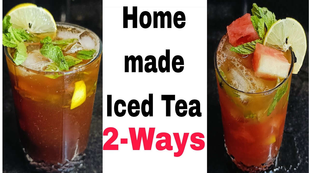Refreshing Homemade iced tea recipe - 2 ways | Watermelon & Lemon iced Tea | summer drink Recipe