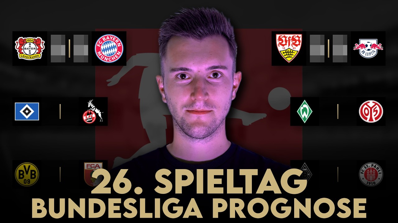Bundesliga Prognose | 26. Spieltag Tipps & Vorschau | 2025/26
