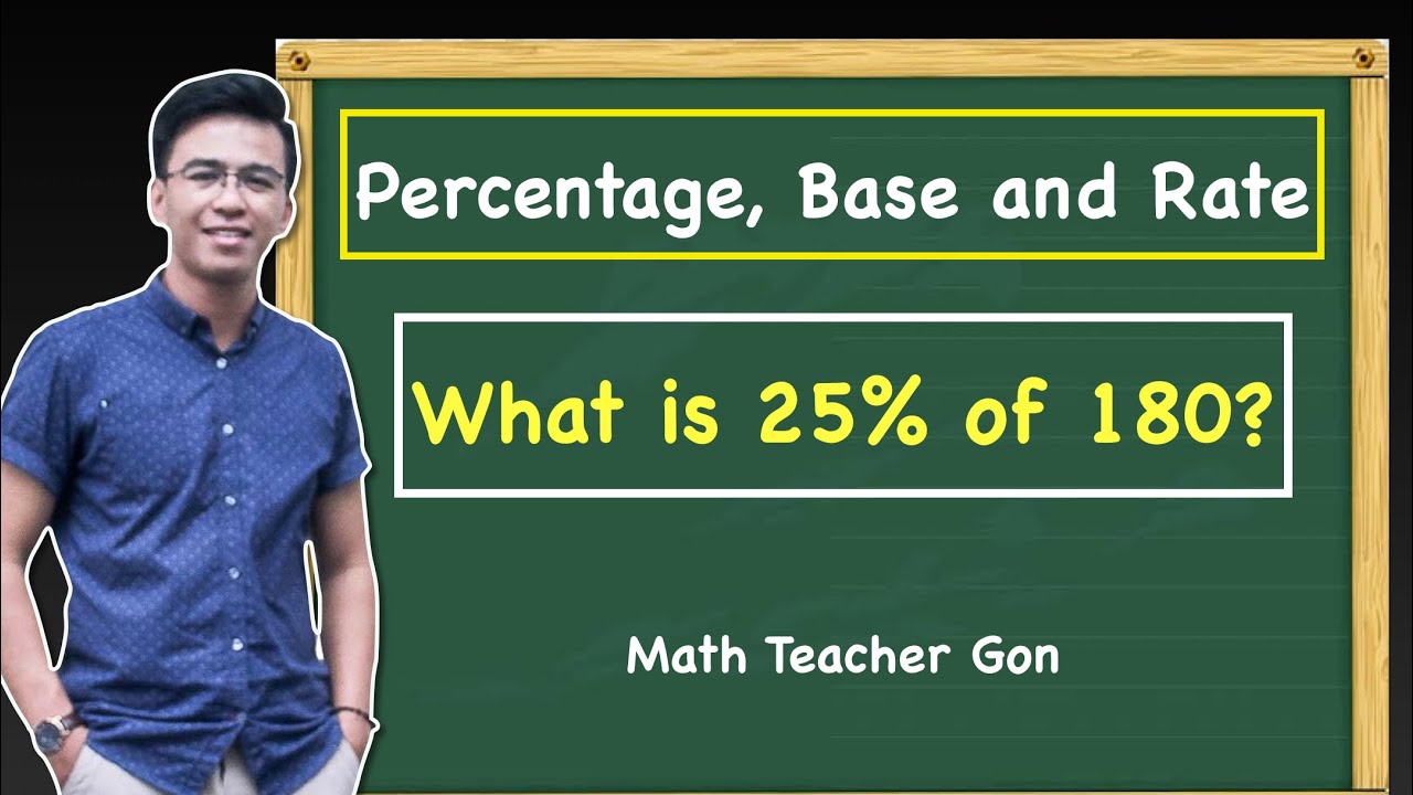 Percentage, Base and Rate Problems - Math Teacher Gon