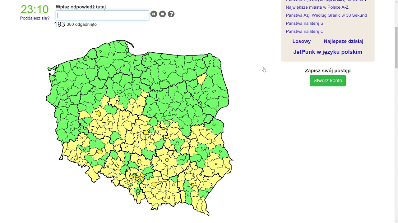 379 powiatów, 1 nowy do odwiedzenia w 2022r