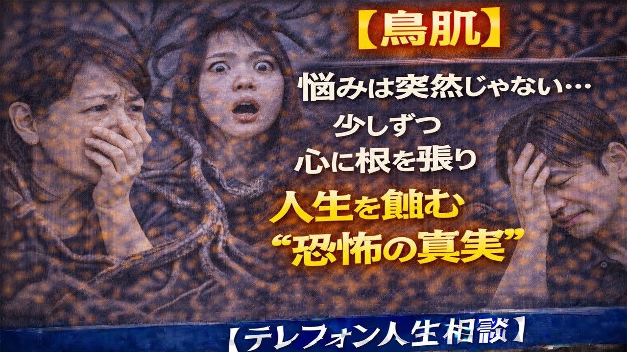 【鳥肌】悩みは突然じゃない…少しずつ心に根を張り人生を蝕む“恐怖の真実” [テレフォン人生相談 ]