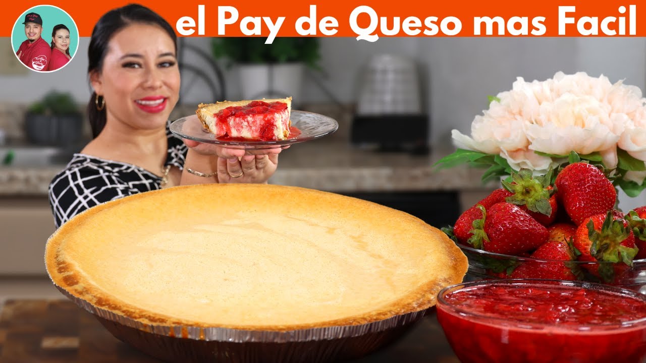 El Pay de Queso mas Facil que puedes hacer en Casa | Cheesecake con su Mermelada de Fresa