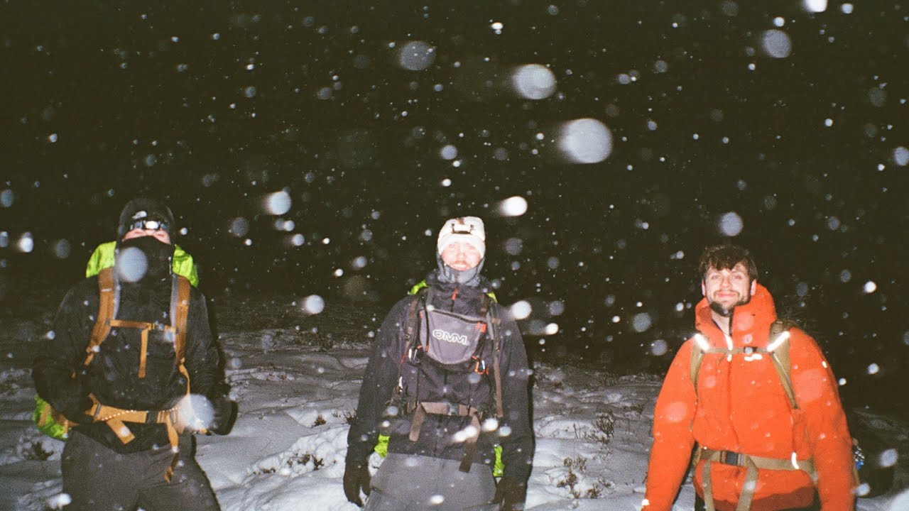 Winter camping and climbing in Snowdonia