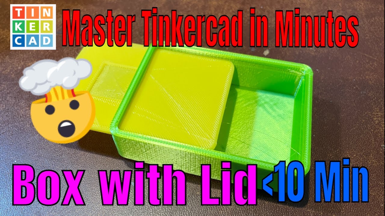 Сделайте 3D-печатную коробку Tinkercad с выдвижной крышкой за считанные минуты!