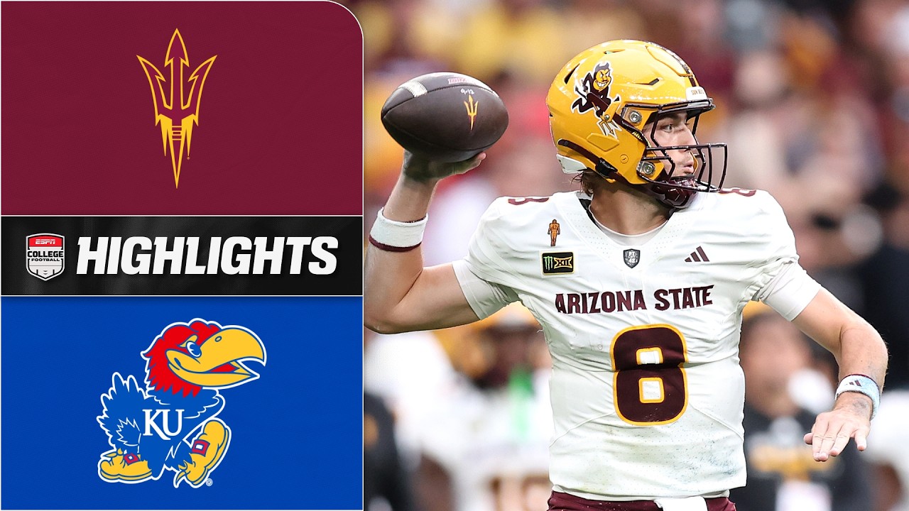 Arizona State Sun Devils vs. Kansas Jayhawks | Game Highlights | ESPN College Football