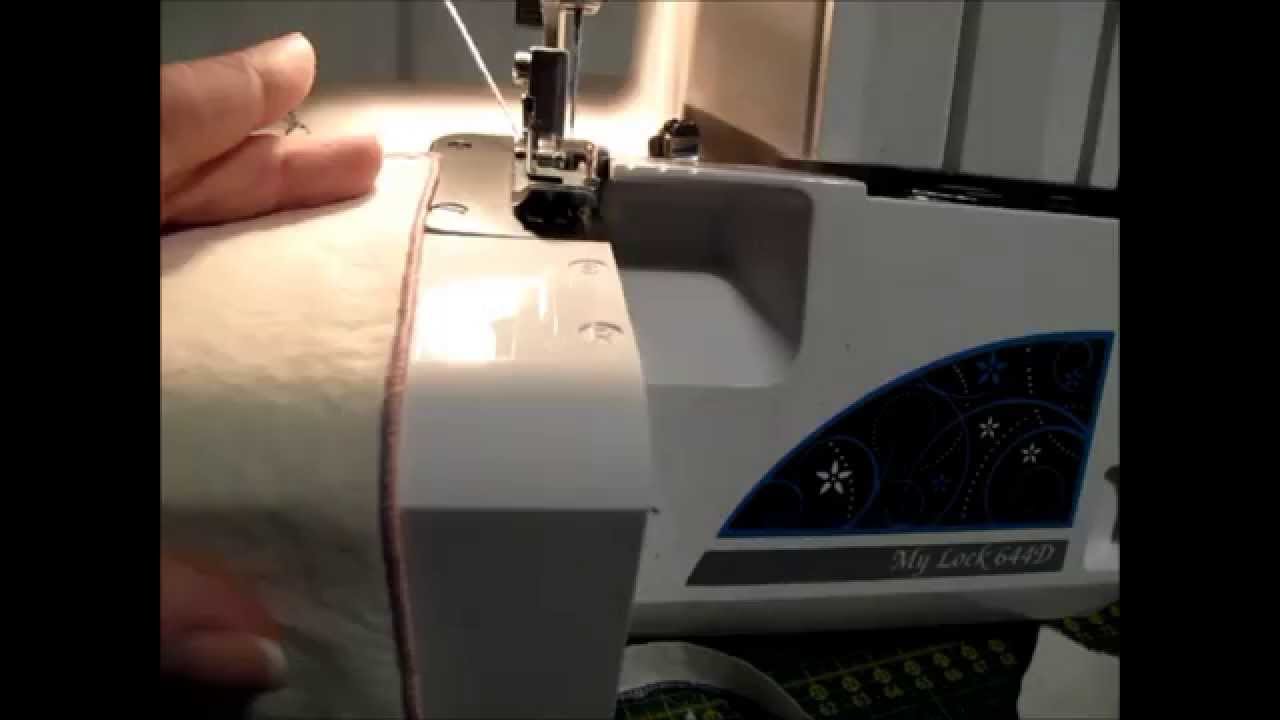 Rullfåll på en overlock