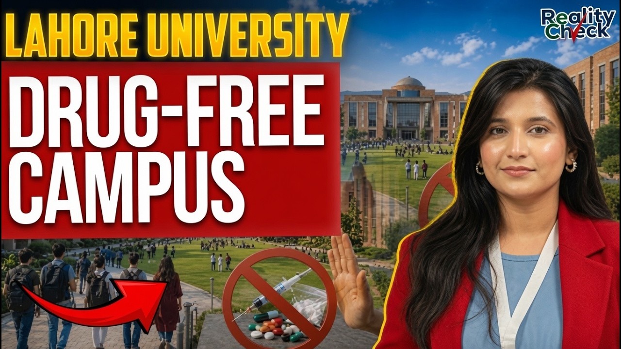 Lahore university launches drug free campus framework | Reality Check | Pakistan Connect