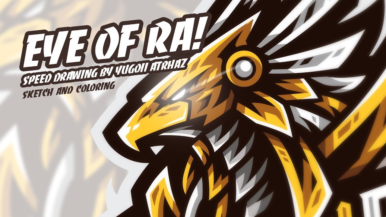 [ Speed Drawing ] EYE OF RA! How to Make E-Sport Logo by Yugoii Atrhaz Part I