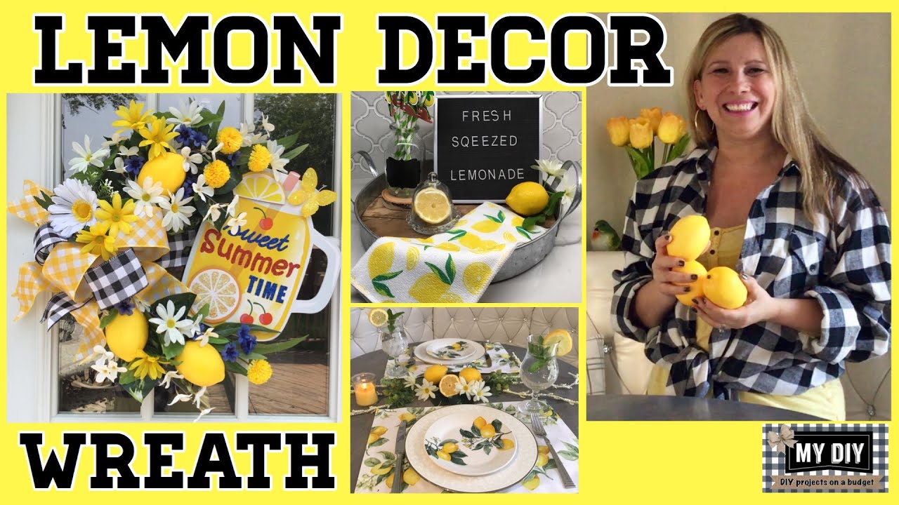 Lemon Decor Ideas | DIY Summer Wreath |  SO CHEAP & CUTE!! 🍋