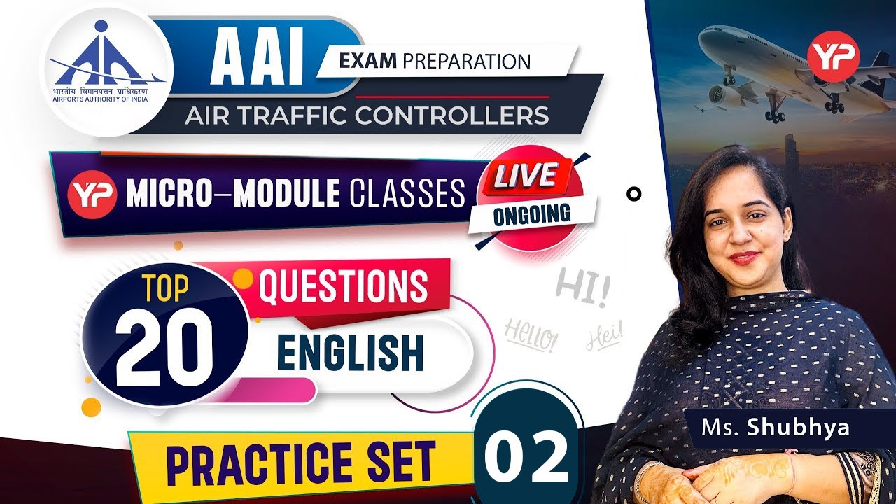 20 Qs, Practice set-2 for AAI ATC English preparation | Micromodule classes started