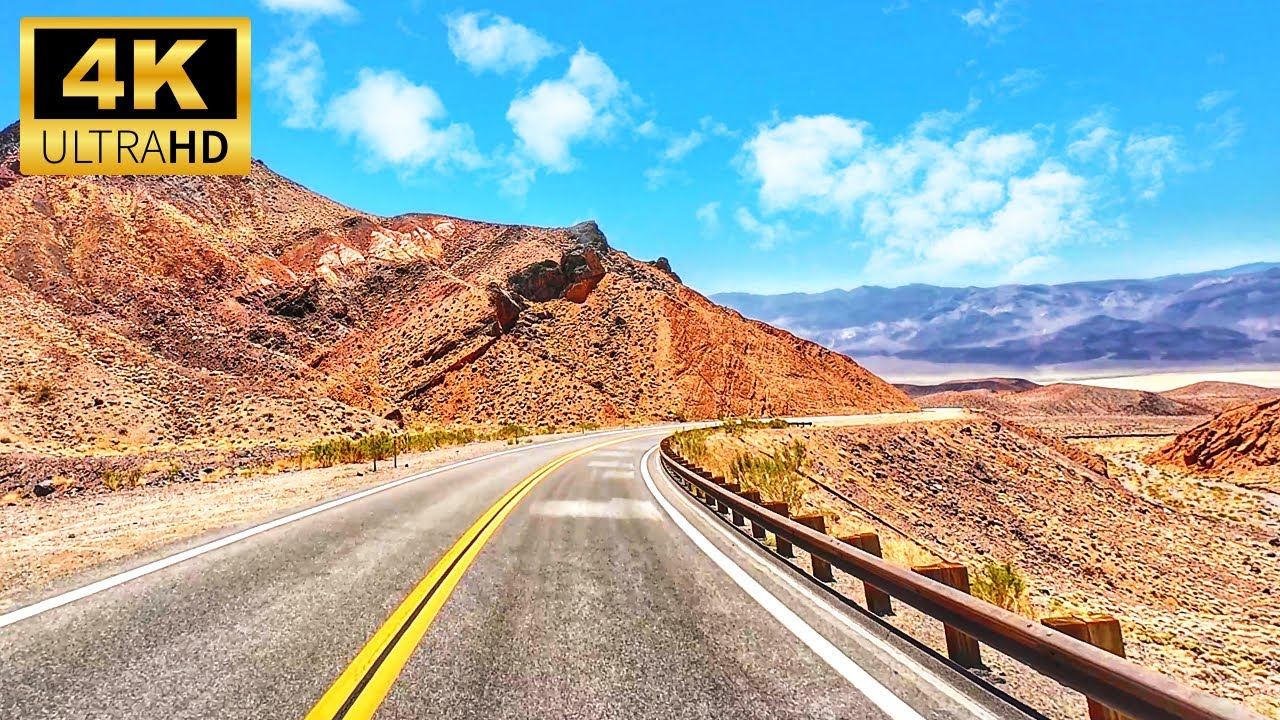 Las Vegas to Death Valley MOST SCENIC Drive – Nevada to California in 4K