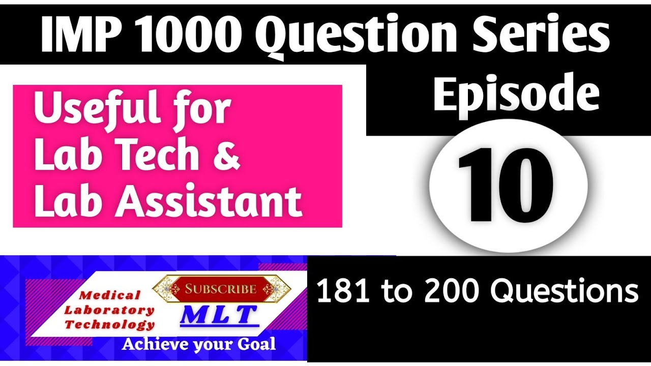 1000 Question || Episode : 10 ||mcq for Laboratory technician || Lab assistant