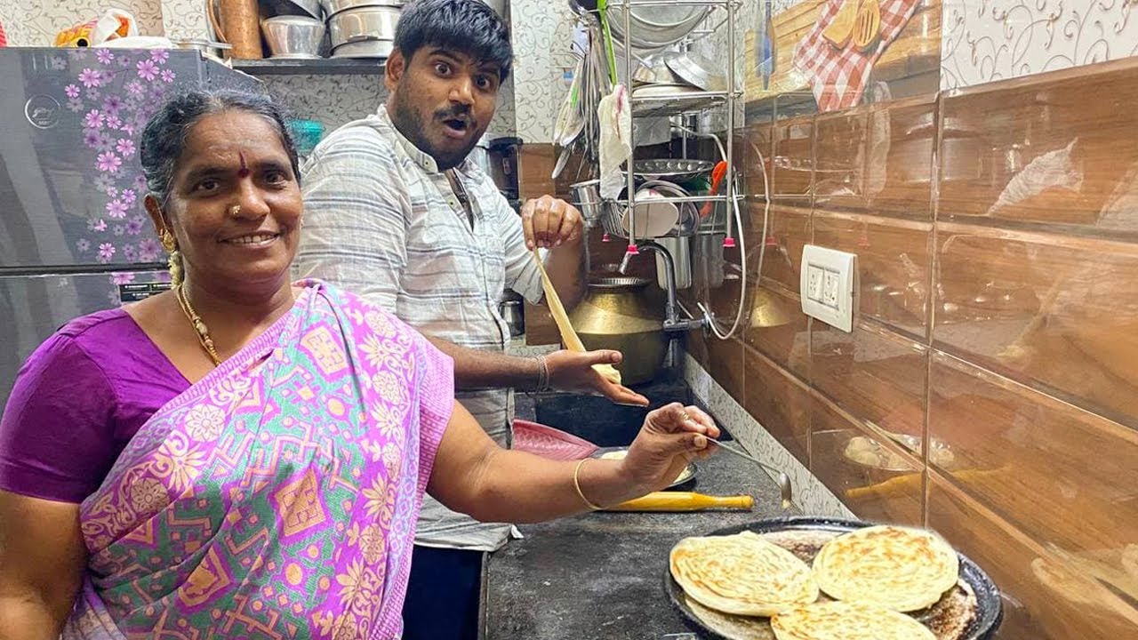அம்மாவும் நானும் செஞ்ச அடுக்கடுக்கான புரோட்டா 🤤👌|| Home Made Soft Parotta || Amma Kai Pakkuvam