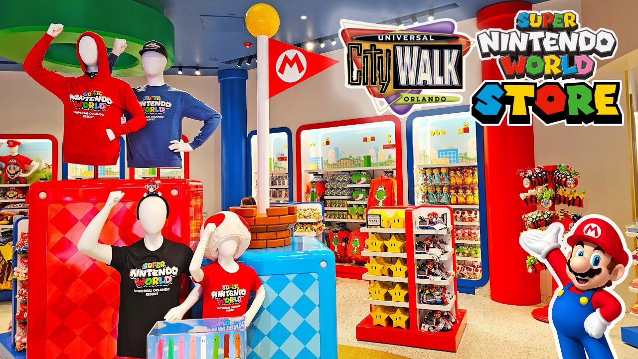 Explore the SUPER NINTENDO WORLD Store at Universal CityWalk Orlando (Nov 2025) [4K]