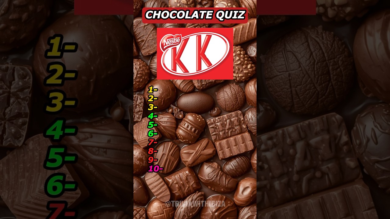 If you can name the chocolates you need a diet!#chocolate #food #diet #quiz