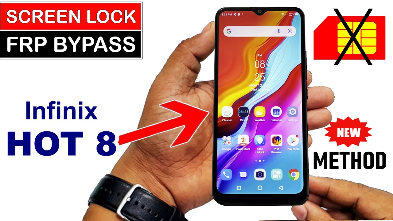 SCREEN UNLOCK & FRP BYPASS... Infinix HOT 8 (X650C) | Without PC New Method 🔥🔥🔥
