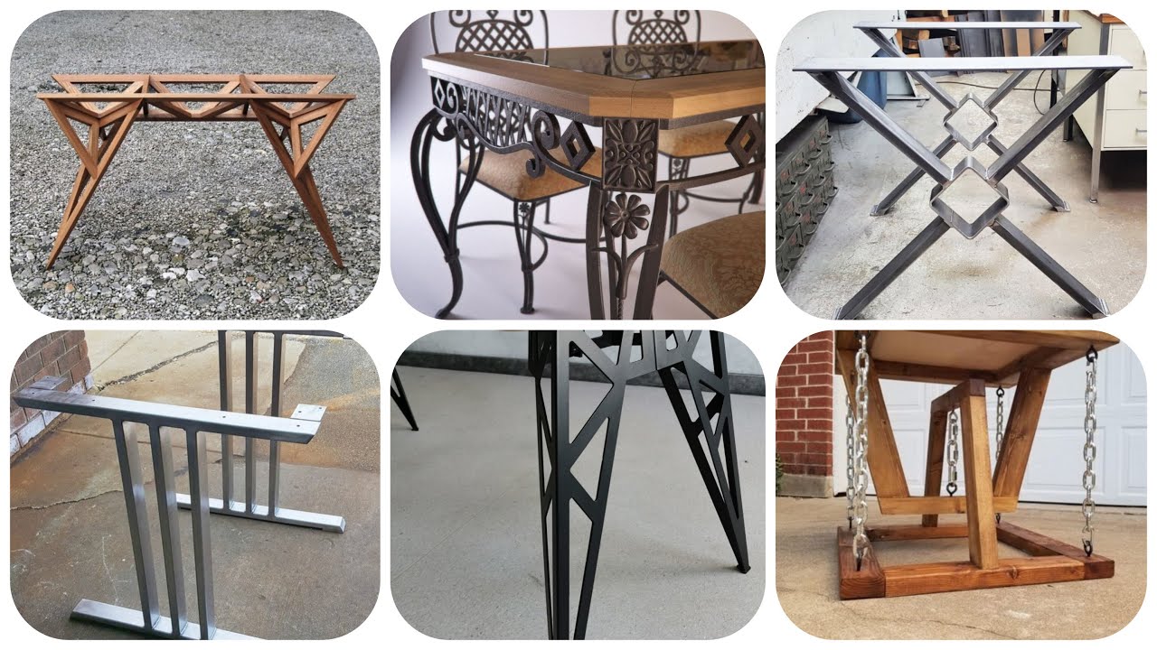 Modern Metal Table Legs You Can Build Yourself