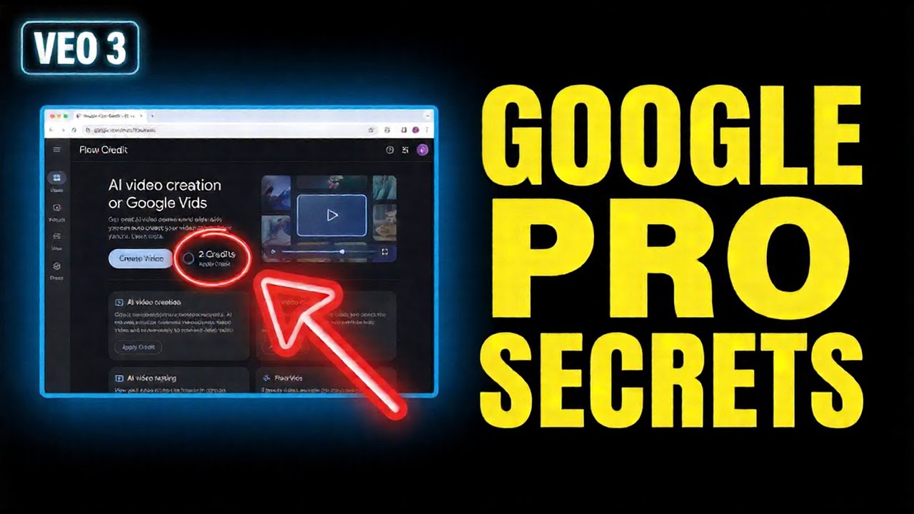 Google Pro Account Explained! How to Use Google Flow Credit & Google Vids to Create VEO 3 Videos