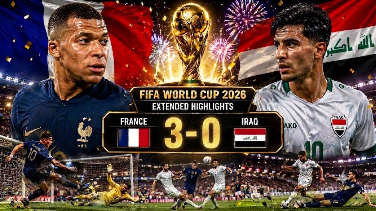 Франция 3 - 0 Ирак | Чемпионат мира FIFA 2026&trade; РАСШИРЕННЫЙ ОБЗОР и голы ⚽ МАСТЕР-КЛАСС КИЛИАНА МБ...