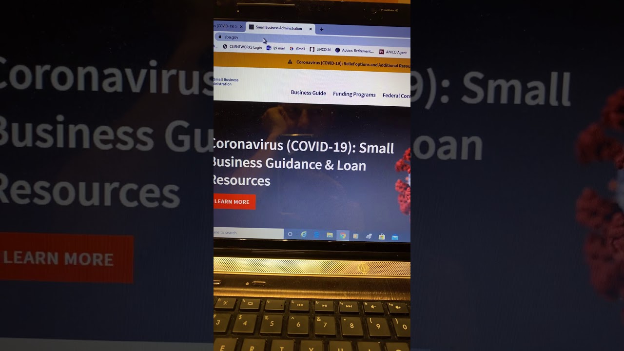 10k grant instructions for SBA Loan