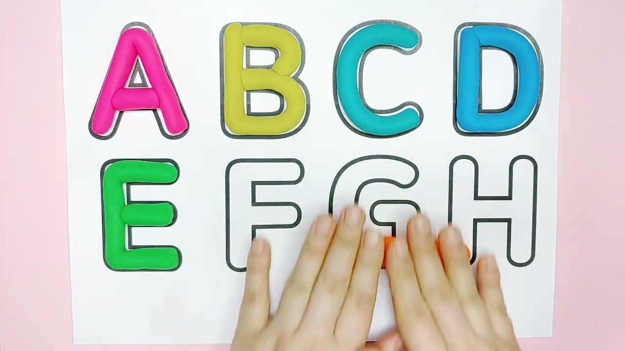 Alphabet Song들으며 플레이도우로 A부터 H까지 Alphabet 만들기 | Play Doh ABC alphabet | ABC Song | abcd song