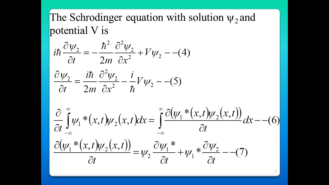 Integration of the probability current with different wavefunctions and the same potential