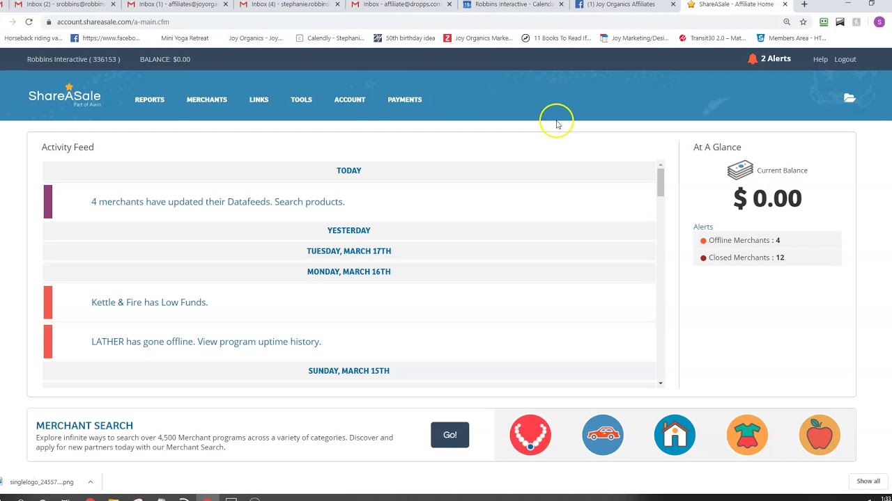 How to grab a Shareasale affiliate referral link