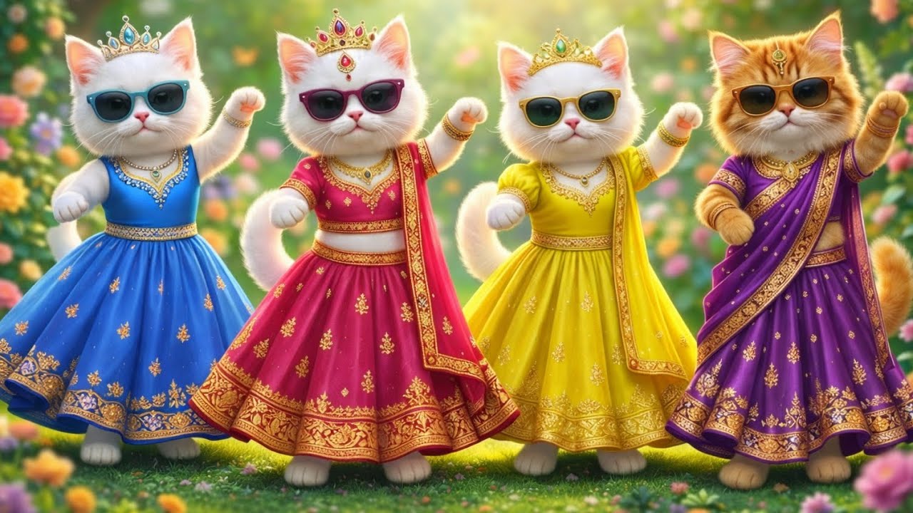 बिल्ली डांस | Cutest Cat videos funny dance🤣💃Videos for cats 