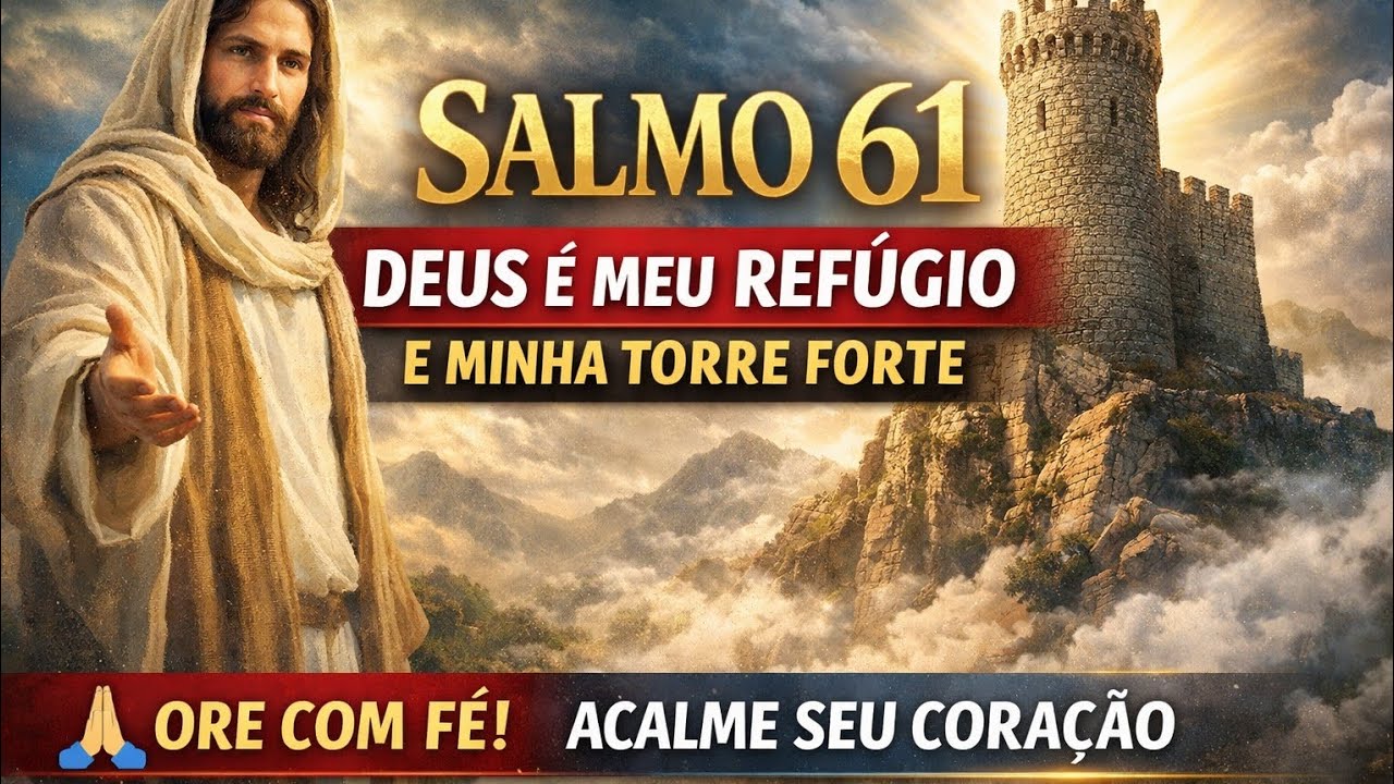 SALMO 61 ORAÇÃO PODEROSA PARA MOMENTOS DIFÍCEIS | DEUS É MEU REFÚGIO E TORRE FORTE