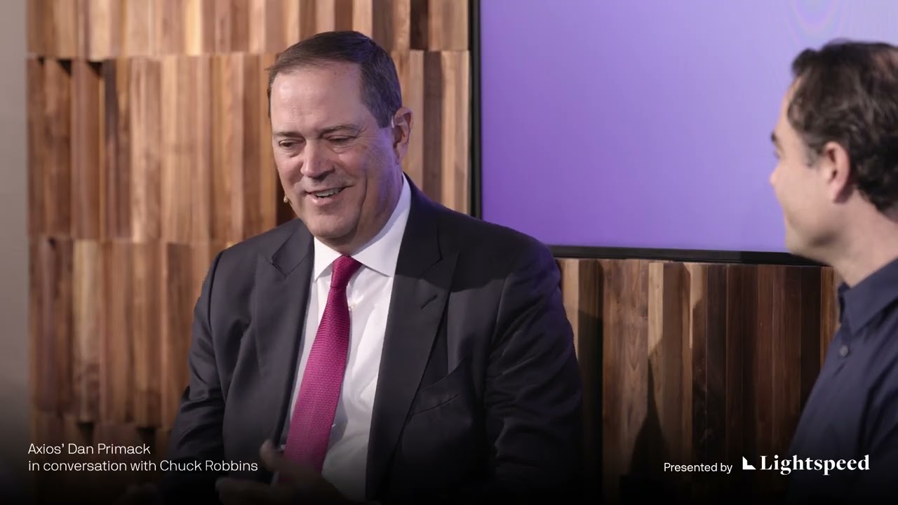 Axios’ Dan Primack in conversation with Cisco’s Chuck Robbins