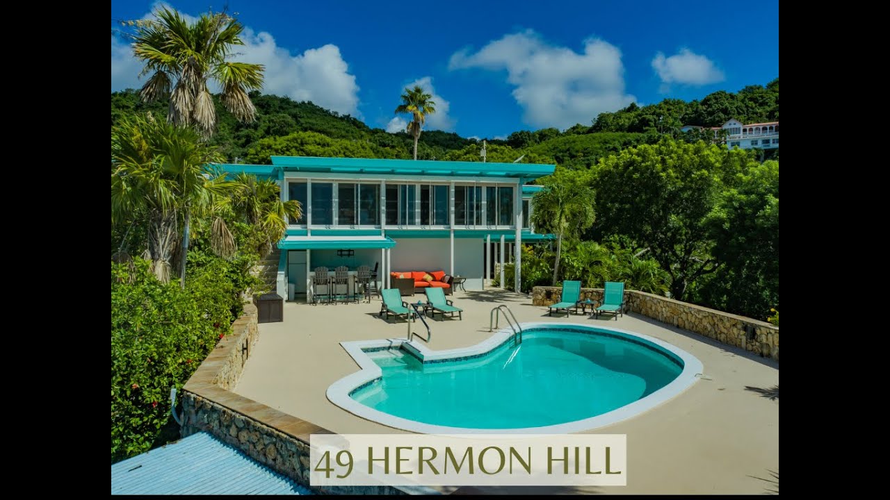 Large Hilltop Estate Pool Solar Tesla Cottage Caribbean St. Croix Chris Hanley Real Estate Paradise