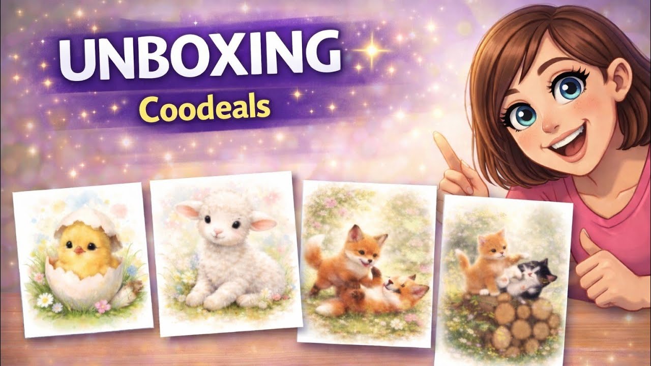 Unboxing 🐣🐑🦊 | Süße Diamond Paintings von Coodeals | Rabattcode 16 %