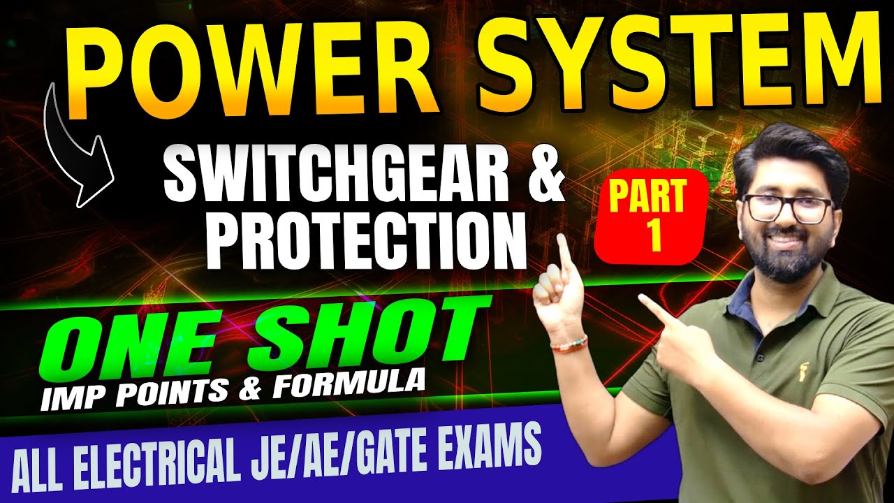 #rrbje2024 ONE SHOT REVISION | Switchgear Protection | Concept & trick | By RJ Sir