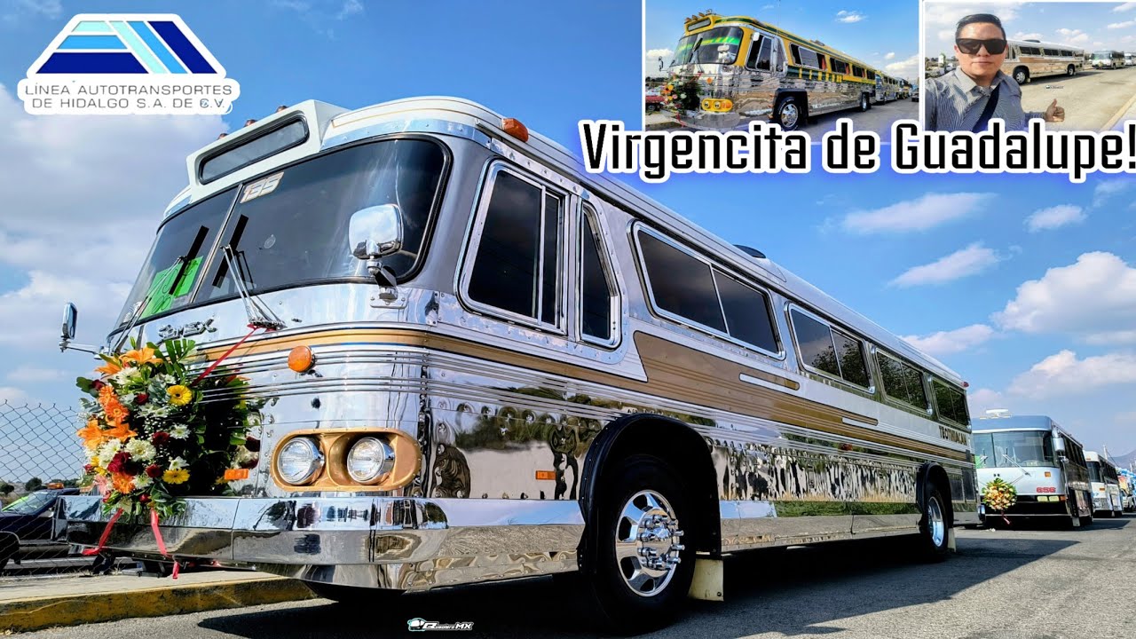 ASÍ se VIVIÓ la PROCESIÓN de VIRGENCITAS de GUADALUPE! con AUTOBUSES CLÁSICOS en Cd Sahagún🇲🇽