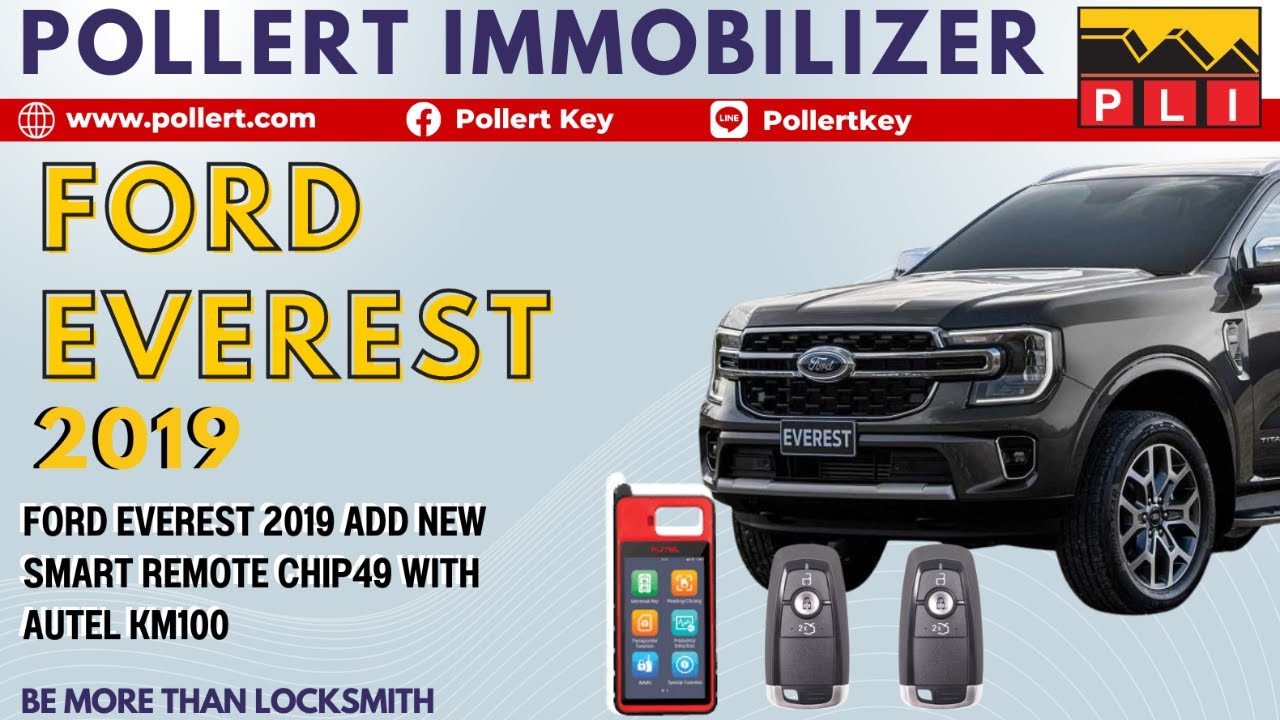 Ford Everest 2019 chip 49 Add Smart Remote with Autel KM100 presented by Pollert