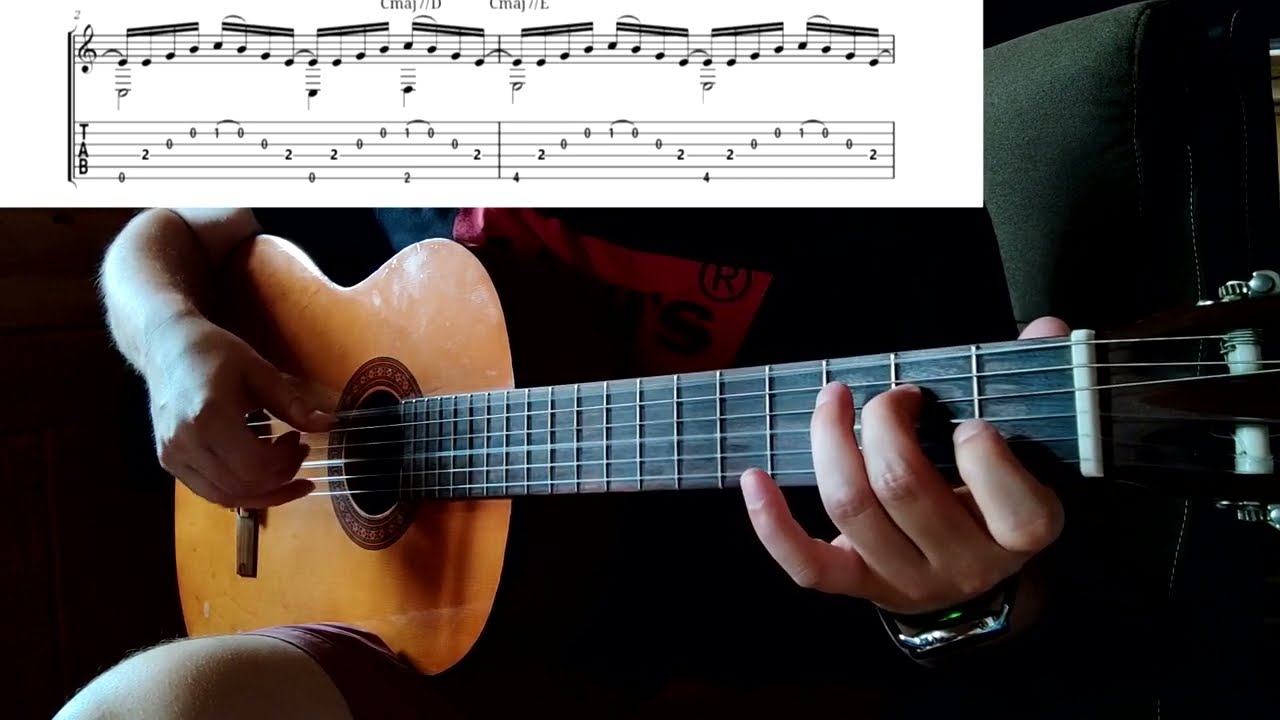 Stranger Things - Main Theme (Classical Guitar Version) + Lesson + TAB