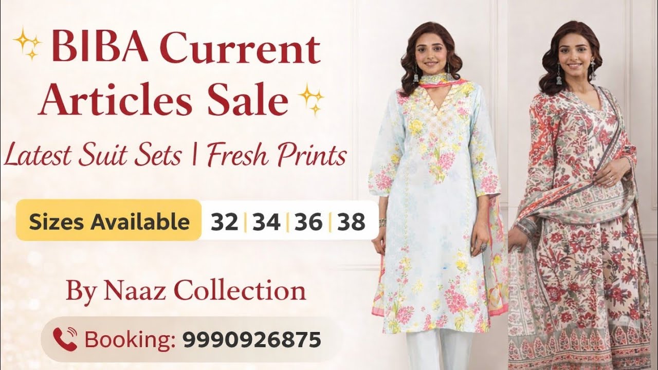 BIBA Must-Have Looks on Sale 💛 | Naaz Collection 9990926875