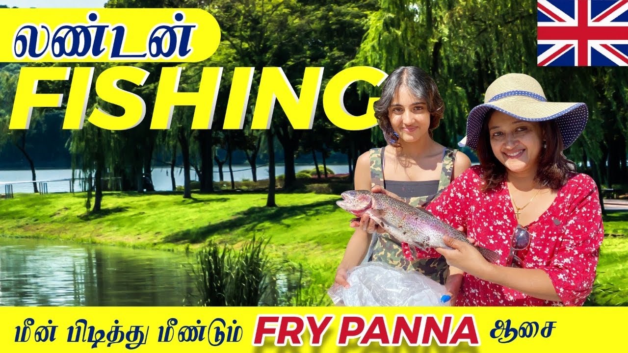 Live Fishing and cooking in Bibury | Fried Fish | BBQ Fish | London Tamil Family Food Vlog