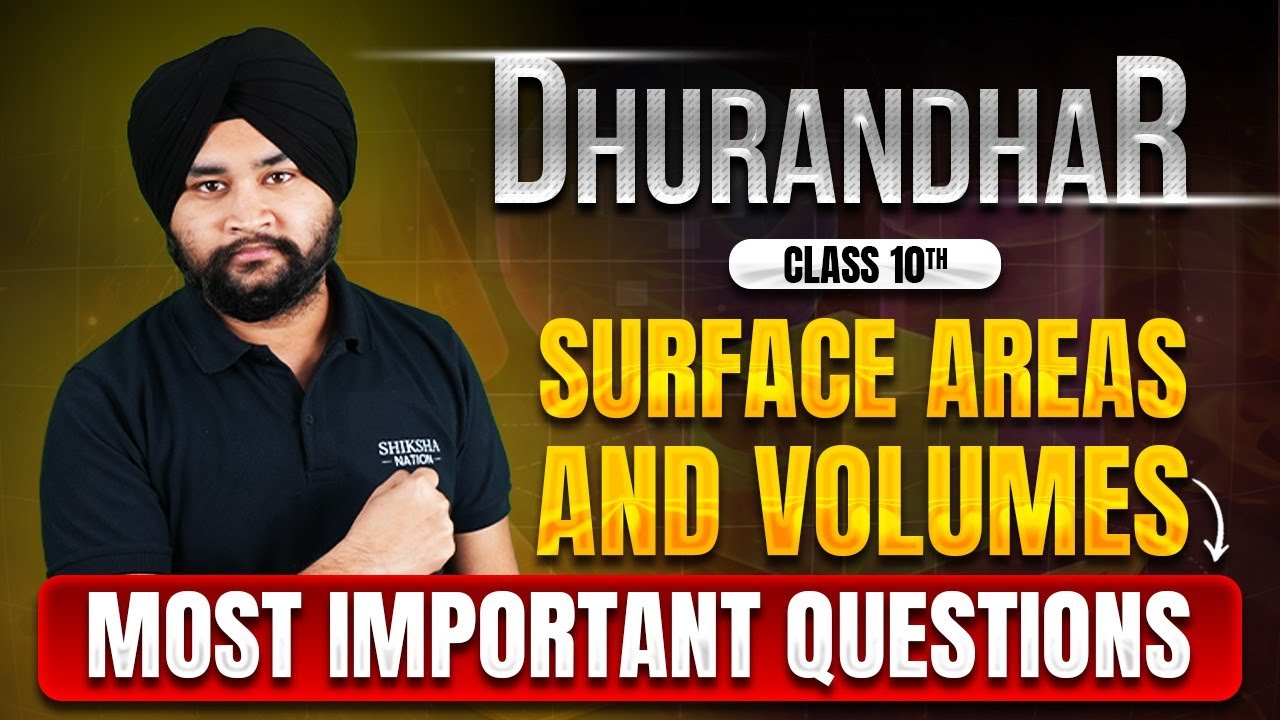 Class 10 Maths LIVE | Surface Areas & Volumes | Most Important Questions for Boards 2026