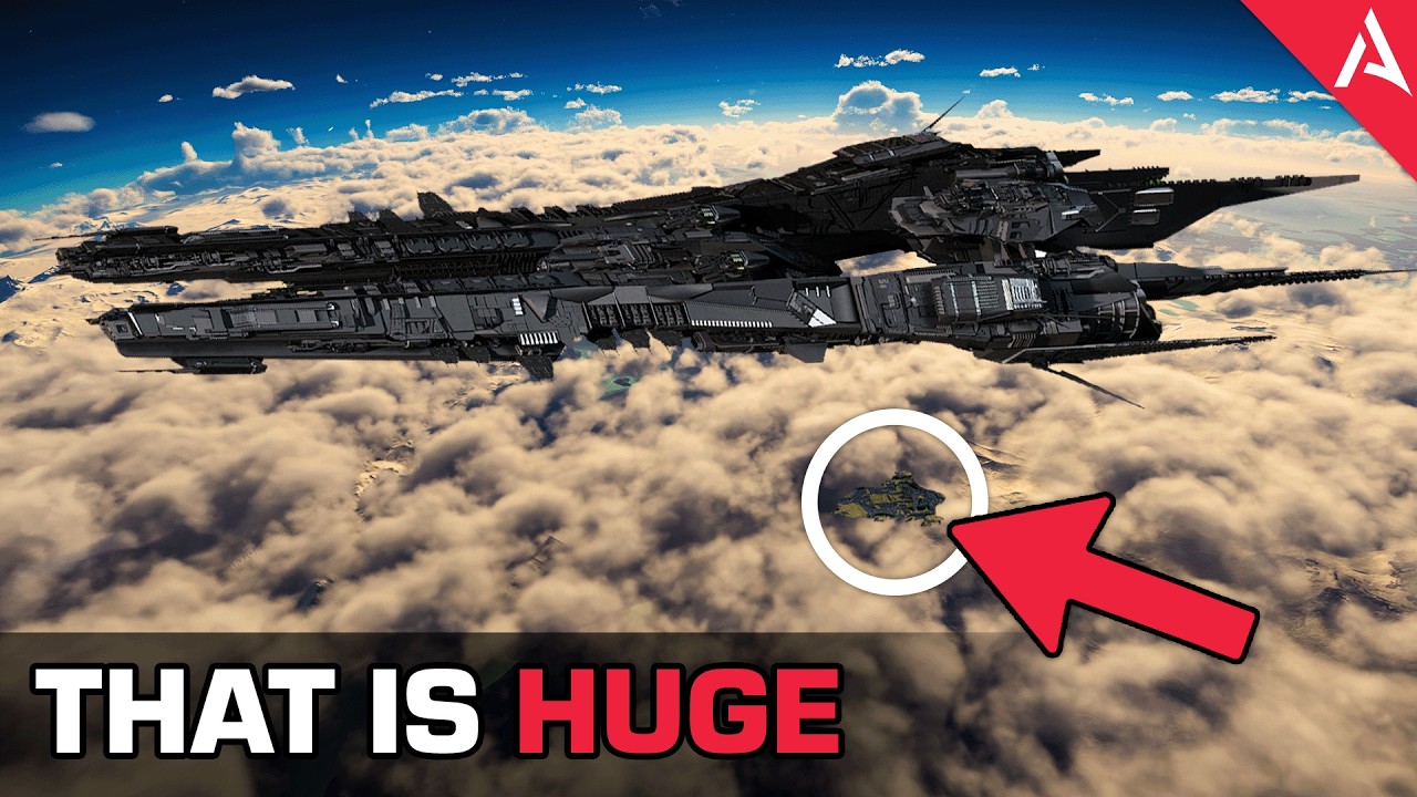 I just found the biggest ship in Star Citizen..