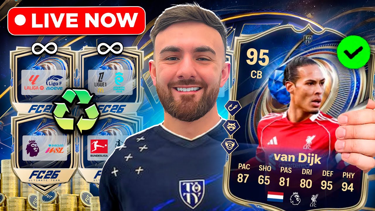 OPENING PACKS TILL WE GET VIRGIL ♻️ Unlimited Packs FC 26